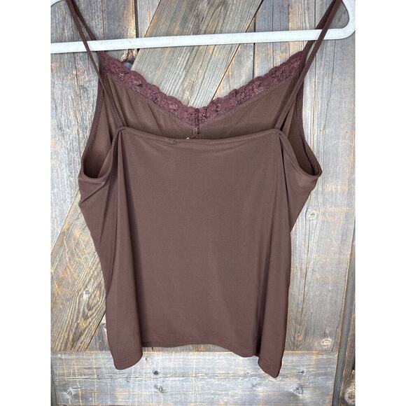 Carducci Brown Camisole Women’s Lace & Sparkle Detail Polyester Spandex - Picture 6 of 6